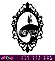 Nightmare Before Christmas Halloween Pumpkin Design Vector SVG