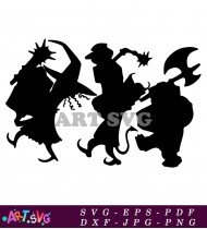 Nightmare Before Christmas Sally Silhouette Artwork SVG