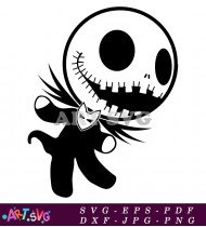 Jack Skellington Silhouette Cartoon Artwork SVG