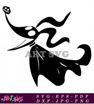 Jack Skellington Nightmare Before Christmas Silhouette Stencil SVG