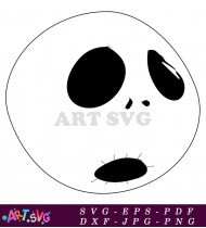 Printable Jack Skellington Face Printable Image SVG