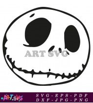 Jack Skellington Nightmare Before Christmas Halloween Vector SVG 2