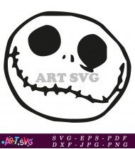 Jack Skellington Nightmare Before Christmas Halloween Art SVG