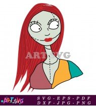 Sally Nightmare Before Christmas Character Image SVG