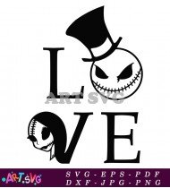 The Nightmare Before Christmas Love You Quote SVG