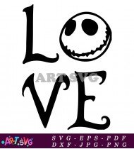 Love The Nightmare Before Christmas Valentine's Day SVG