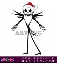 The Nightmare Before Christmas Black And White SVG