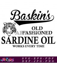 Tiger King Baskin Sardine Oil Funny T-Shirt SVG