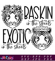 Tiger King Baskin Exotic T-Shirt Design SVG