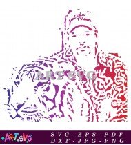 Tiger King Joe Exotic Funny Design SVG