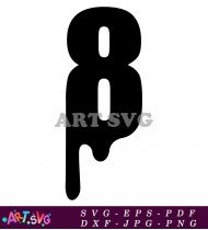 Black Monogram Letter H Vector Design SVG 2