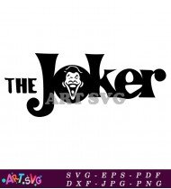 Joker The Movie Title Poster Art Design SVG