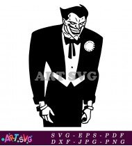 Joker Suit Classic Cartoon Design SVG 1