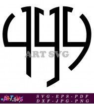 Black 411 Number Design Black 411 SVG