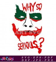 Joker Face Clip Art For Printing Design SVG 2