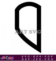 Bold Black Number One Clip Art Design SVG 1