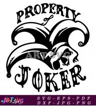 Joker Jester Face With A Big Smile SVG 1