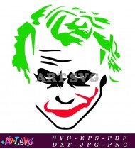 Joker Face Design Vector Artwork SVG