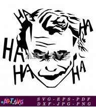 Joker Face Illustration For Card Game SVG