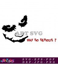 Why So Serious Joker Quote Illustration SVG