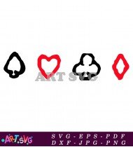 Red Hearts Graphic Design Printable for Clothes SVG