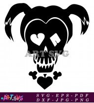 Skull and Crossbones with Spade Monogram SVG