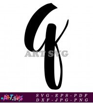 Black and White Letter K Monogram Design SVG 2