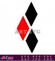 Red Diamond Playing Card Suit Vector Symbol SVG