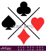 Playing card suits spades and diamonds SVG