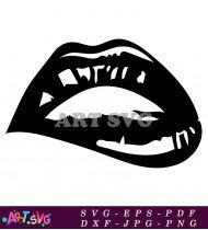 Black And White Joker Smile Cartoon Art SVG