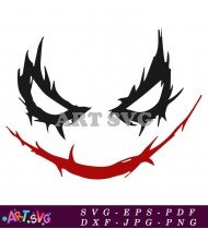 Simple Joker Grin Vector Clipart SVG