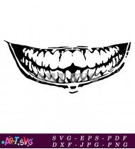 Joker Smile Illustration for Silhouette SVG