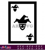 Joker Character Jester Hat Smiling Face SVG