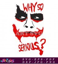 Why So Serious Joker Text Art SVG