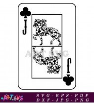 Jack Of Clubs Playing Card Suit SVG