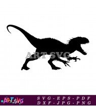 Indominus Rex Dinosaur Silhouette Vector Art SVG