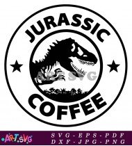 Jurassic World Dinosaur Coffee Mug Logo SVG