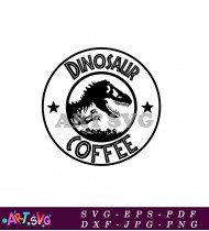 Dinosaur Coffee Mug Graphic SVG