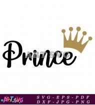 Prince Crown Clipart Vector Illustration SVG