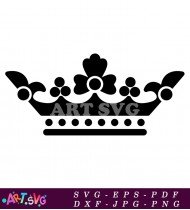 Classic Crown Icon With Simple Design SVG