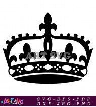 Classic Crown Icon With A Vintage Style SVG