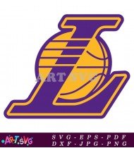 Los Angeles Lakers Basketball Team SVG