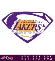 Superman Logo Los Angeles Lakers SVG