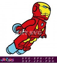 Iron Man Lego Minifigure Marvel Superheroes SVG