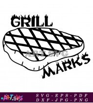 Grill Marks Steak Dinner SVG