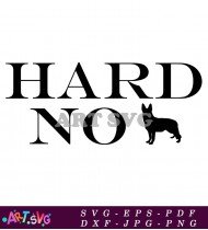 Dog Hard No Design SVG