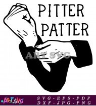 Pitter Patter Let's Get At Er Clipart SVG 2