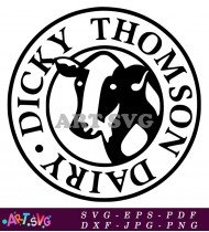 Dairy Farm Logo Design For Dickson Thomson SVG