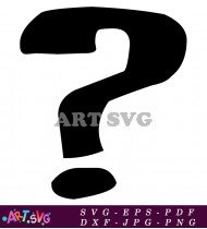 Black Question Mark Symbol Clipart SVG