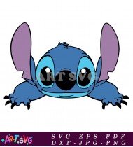 Cartoon Blue Character With Big Eyes SVG